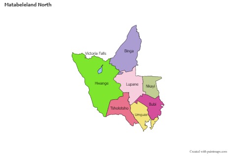 Sample Maps for Matabeleland North (colored)