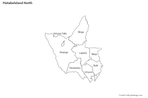 Sample Maps for Matabeleland North (black-white)