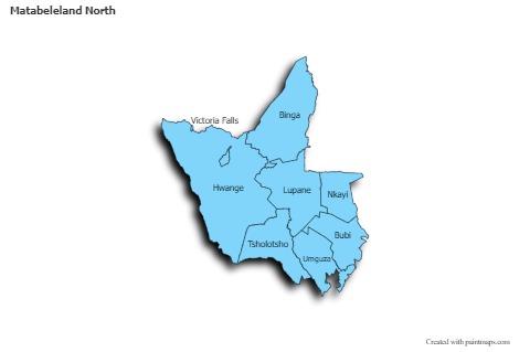 Sample Maps for Matabeleland North (blue,shadowy)