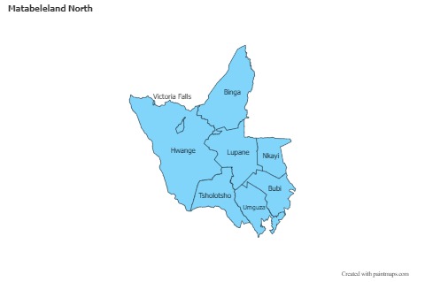 Sample Maps for Matabeleland North (blue)