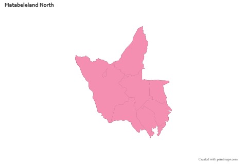 Sample Maps for Matabeleland North (pink,outline)