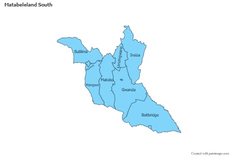 Sample Maps for Matabeleland South (blue)