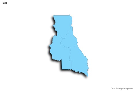 Contoh Peta untuk Est (biru,garis luar,bayangan)