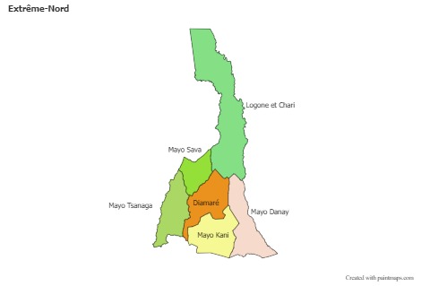 Sample Maps for Extrême-Nord (colored)