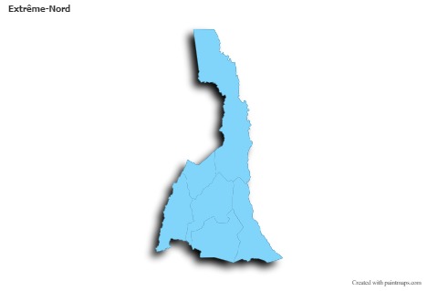 Sample Maps for Extrême-Nord (blue,outline,shadowy)