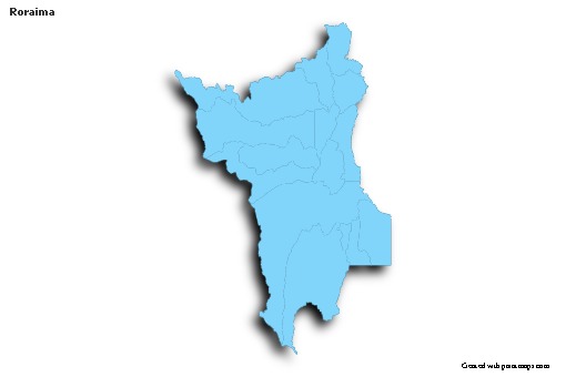 Sample Maps for Roraima (blue,outline,shadowy)