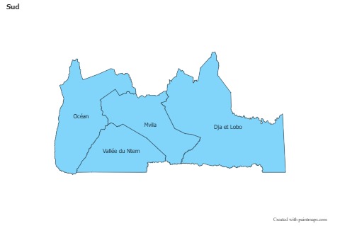 Sample Maps for Sud (blue)