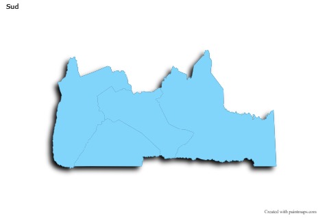 Sample Maps for Sud (blue,outline,shadowy)