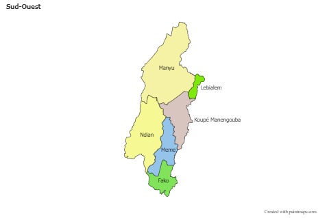 Sample Maps for Sud-Ouest (colored)