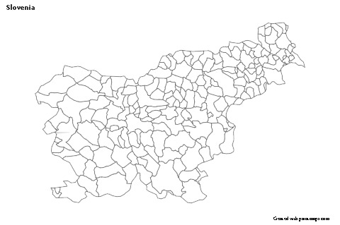 Sample Maps for Slovenia (black-white)