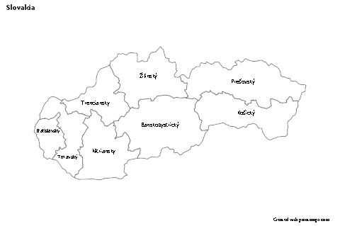Sample Maps for Slovakia (black-white)