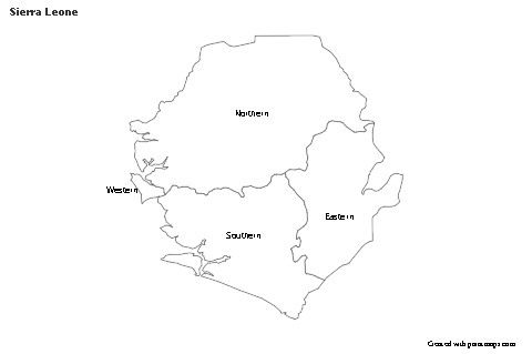 Sample Maps for Sierra Leone (black-white)
