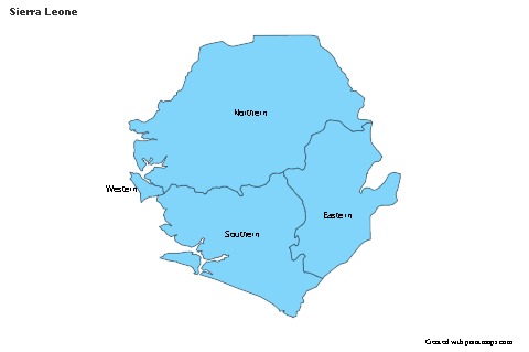 Sample Maps for Sierra Leone (blue)