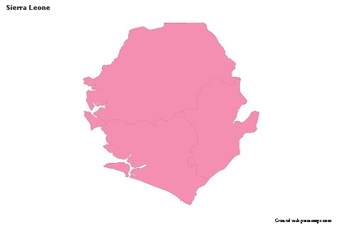 Sample Maps for Sierra Leone (pink,outline)