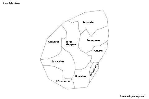 Sample Maps for San Marino (black-white)
