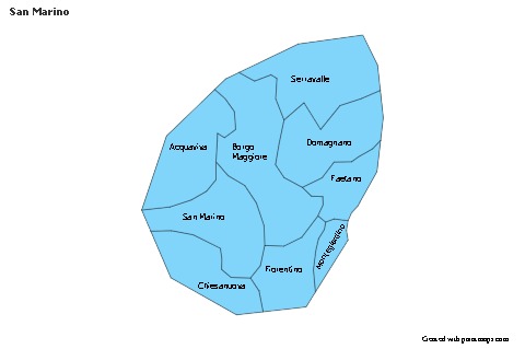Sample Maps for San Marino (blue)