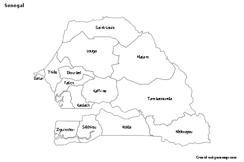 Sample Maps for Senegal (black-white)