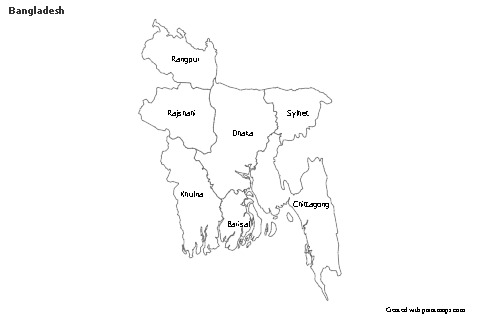 Sample Maps for Bangladesh (black-white)