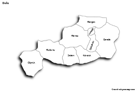 Sample Maps for Bolu (black-white,shadowy)