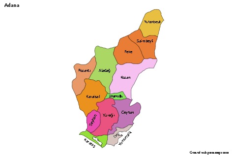 Sample Maps for Adana (colored)