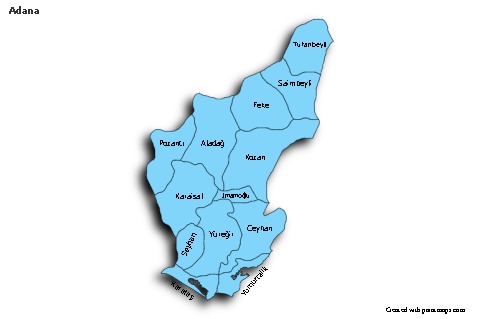 Sample Maps for Adana (blue,shadowy)