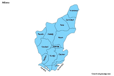 Sample Maps for Adana (blue)