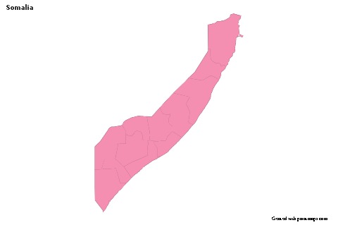Sample Maps for Somalia (pink,outline)