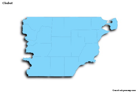 Sample Maps for Chubut (blue,outline,shadowy)