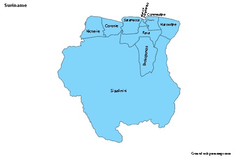 Sample Maps for Suriname (blue)