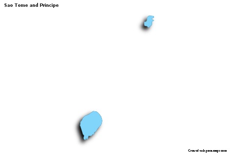 Sample Maps for Sao Tome and Principe (blue,outline,shadowy)