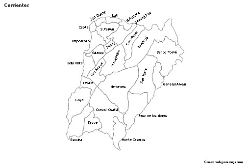 Sample Maps for Corrientes (black-white)