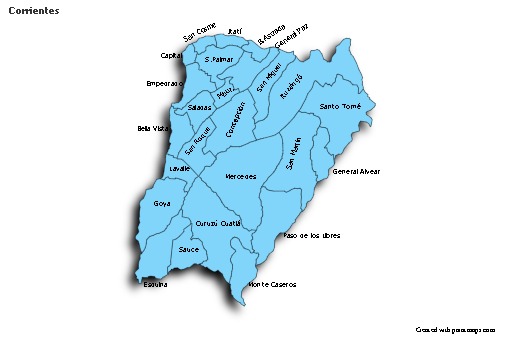 Sample Maps for Corrientes (blue,shadowy)