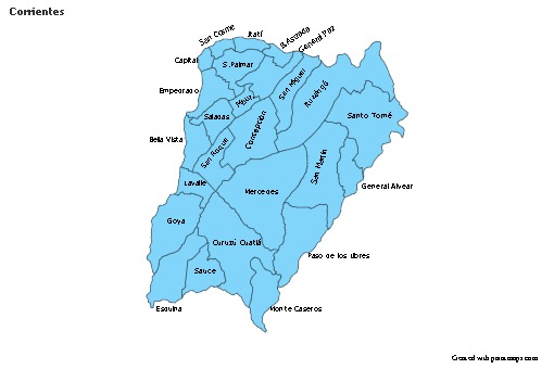 Sample Maps for Corrientes (blue)