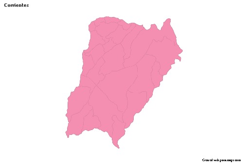 Sample Maps for Corrientes (pink,outline)