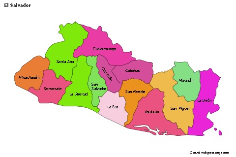 Sample Maps for El Salvador (colored)