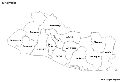Sample Maps for El Salvador (black-white)