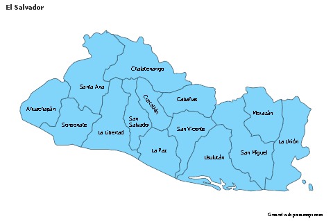 Sample Maps for El Salvador (blue)
