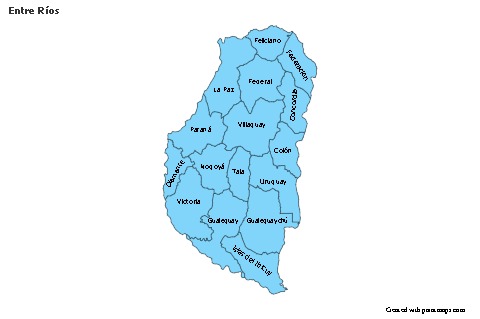 Sample Maps for Entre Ríos (blue)