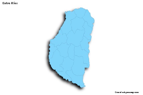 Sample Maps for Entre Ríos (blue,outline,shadowy)