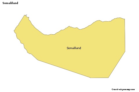Contoh Peta untuk Somaliland (berwarna)