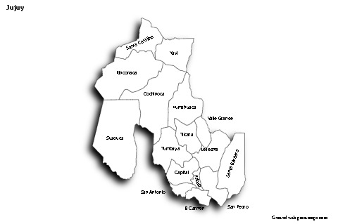 Sample Maps for Jujuy (black-white,shadowy)