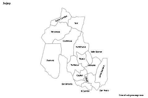 Sample Maps for Jujuy (black-white)