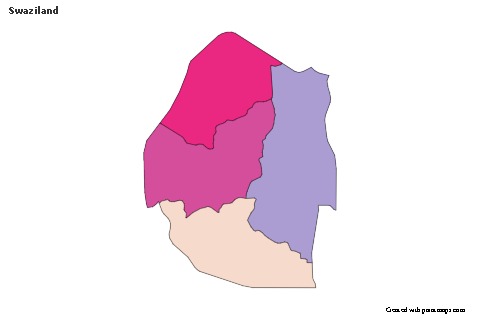 Sample Maps for Swaziland (colored)