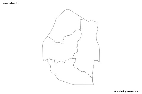 Sample Maps for Swaziland (black-white)