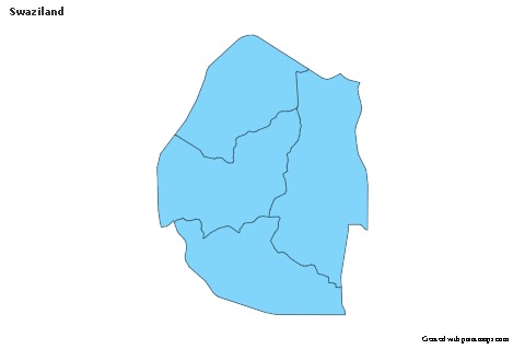 Sample Maps for Swaziland (blue)