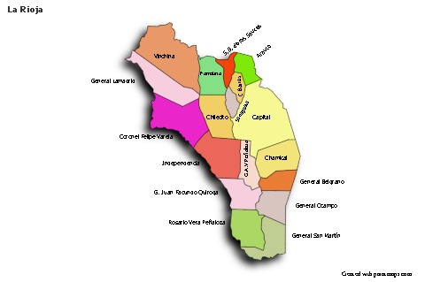 Sample Maps for La Rioja (colored,shadowy)