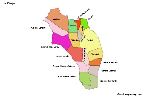 Sample Maps for La Rioja (colored)