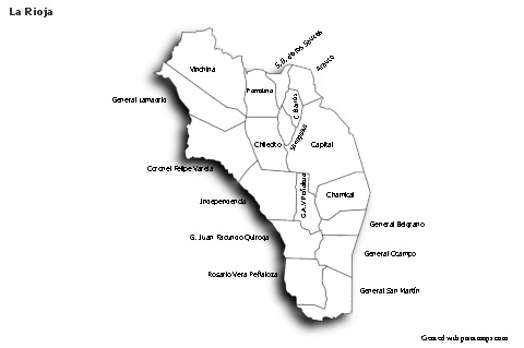 Sample Maps for La Rioja (black-white,shadowy)