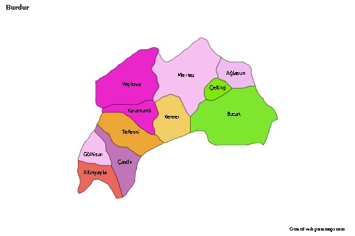 Sample Maps for Burdur (colored)