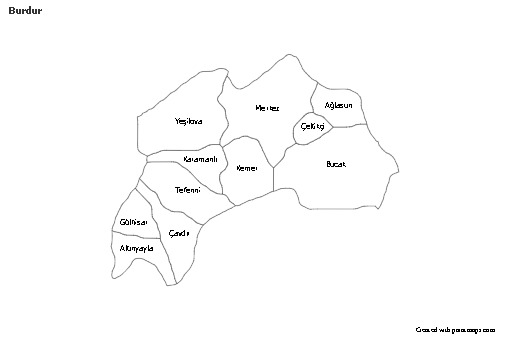 Sample Maps for Burdur (black-white)
